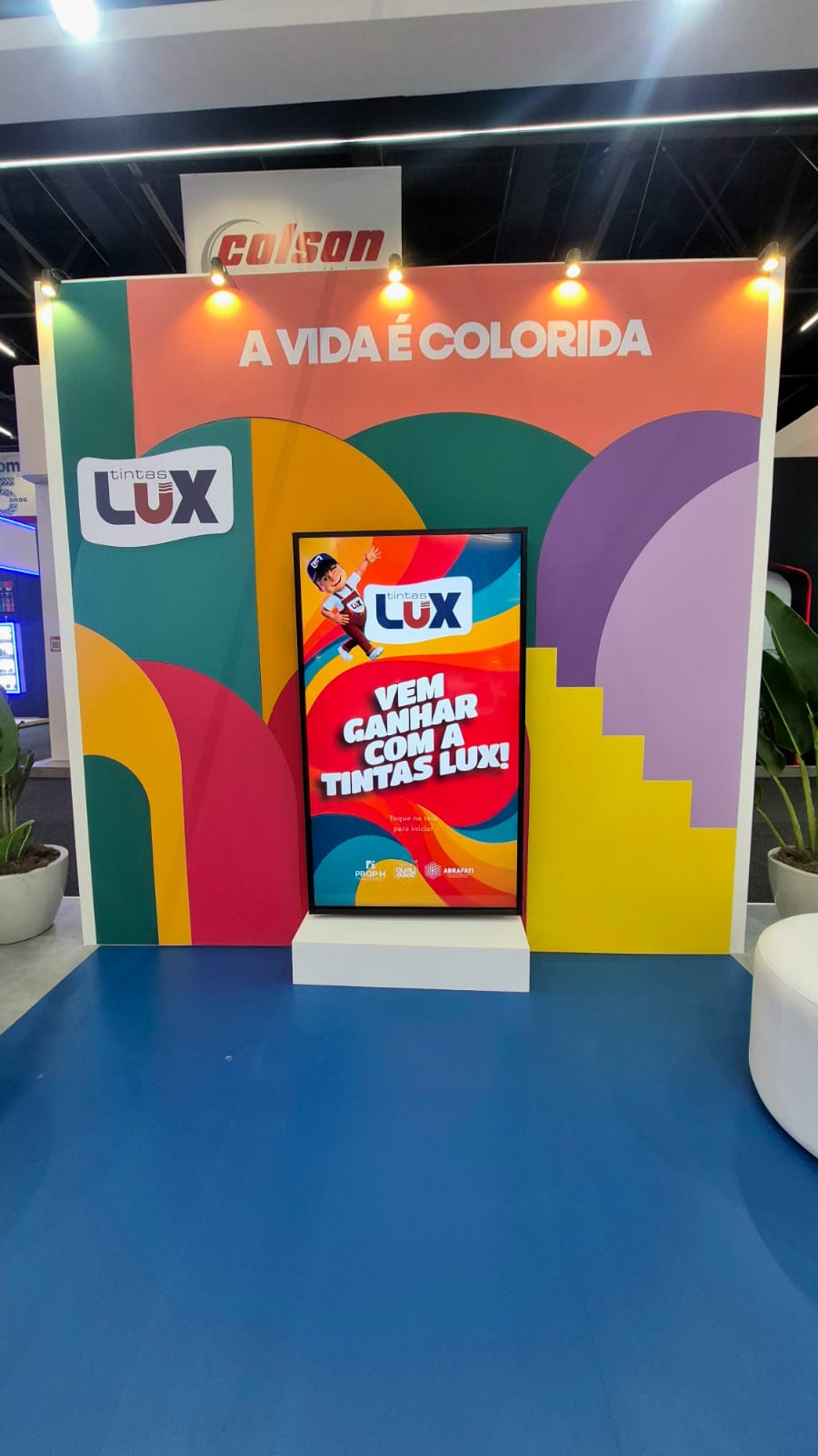 Monitor Touch Screen em evento